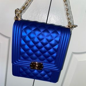 Royal Blue Jelly Handbag